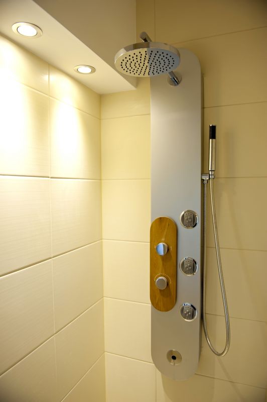 Shower Featuring LED Lighting and Digital Controls
